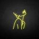 Linienzeichnung einer Frau LED-Neonschild Wohnzimmer Atelier
