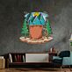 Kaffeetasse mit Berglandschaft LED-Neonschild Wohnzimmer Café
