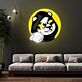 Panda mit Kapuzenpullover und Daumen hoch LED-Neonschild Wohnzimmer Gamingzimmer
