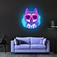 Hund mit Sonnenbrille LED-Neonschild Wohnzimmer Bar