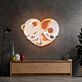 schlafende Katze und Hund in Herzform LED-Neonschild Wohnzimmer Kinderzimmer