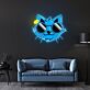 Katze mit Sonnenbrille LED-Neonschild Wohnzimmer Bar