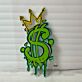 Dollarzeichen mit Krone LED-Neonschild für Bar und Gaming