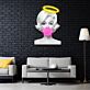 Frauenbüste mit Heiligenschein LED-Neonschild für Wohnzimmer Lounge