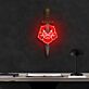 Schwert mit Rose LED-Neonschild Wohnzimmer Studio