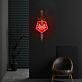 Schwert mit Rose LED-Neonschild Wohnzimmer Studio