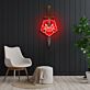Schwert mit Rose LED-Neonschild Wohnzimmer Studio
