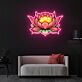 Lotusblume LED-Neonschild für Wohnzimmer Yoga Studio
