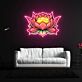 Lotusblume LED-Neonschild für Wohnzimmer Yoga Studio
