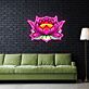 Lotusblume LED-Neonschild für Wohnzimmer Yoga Studio