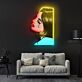 weinende Frau im Pop-Art Stil LED-Neonschild Wohnzimmer Kunstgalerie