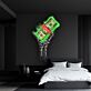Skelett-Hand mit Geldscheinen LED-Neonschild Wohnzimmer Bar