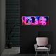 Abstrakte Gesichter mit Augen LED-Neonschild Wohnzimmer Kunstdekor