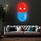 Totenkopf in Kapsel LED-Neonschild Wohnzimmer Bar