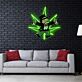 Spielfigur mit Cannabisblatt LED-Neonschild Wohnzimmer Gamingzimmer