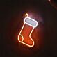 Weihnachtsstrumpf LED-Neonschild Wohnzimmer Weihnachten