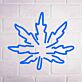 Cannabisblatt LED-Neonschild für Bar Club