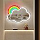 Wolke mit Regenbogen LED-Neonschild für Wohnzimmer und Kinderzimmer