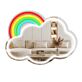 Wolke mit Regenbogen LED-Neonschild für Wohnzimmer und Kinderzimmer