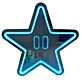 Sternsymbol mit Augen LED-Neonschild für Gamingzimmer Wohnzimmer