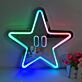 Sternsymbol mit Augen LED-Neonschild für Gamingzimmer Wohnzimmer