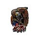 Adler mit USA-Flagge als LED-Neonschild mit UV-Druck