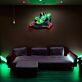 Spielfigur mit Geldsäcken LED-Neonschild für Gamingzimmer und Bar