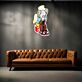 Engelsfigur mit Turnschuhen sitzend LED-Neonschild mit UV-Druck Schlafzimmer Wohnzimmer