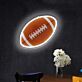 American-Football-Ball LED-Neonschild mit UV-Druck für Wohnzimmer Sportbar