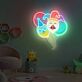 Luftballons mit Clown- und Partygesicht LED-Neonschild mit UV-Druck für Party Kindergeburtstag