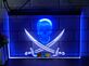 Totenkopf mit gekreuzten Säbeln LED-Neonschild für Bar Club