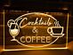 Cocktails & Coffee LED-Neonschild für Bar Café
