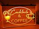 Cocktails & Coffee LED-Neonschild für Bar Café