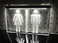 Toiletten Symbol Damen und Herren LED-Neonschild für Restaurant und Büro