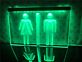 Toiletten Symbol Damen und Herren LED-Neonschild für Restaurant und Büro