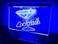 Cocktailglas LED Neonschild für Bar und Club