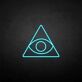 Auge im Dreieck als LED-Neonschild