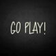 GO PLAY! LED-Neonschild für Gamingzimmer