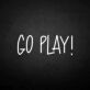 GO PLAY! LED-Neonschild für Gamingzimmer