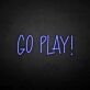 GO PLAY! LED-Neonschild für Gamingzimmer