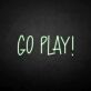 GO PLAY! LED-Neonschild für Gamingzimmer