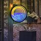 Sonnenuntergang über Wellen LED-Neonschild für Wohnzimmer oder Bar