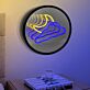 Wolke mit Mondsichel LED-Neonschild mit Spiegeleffekt