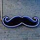 Schnurrbart LED-Neonschild für Bar und Barbershop