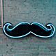 Schnurrbart LED-Neonschild für Bar und Barbershop