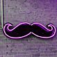 Schnurrbart LED-Neonschild für Bar und Barbershop