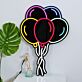 Luftballons LED-Neonschild Party Kinderzimmer