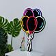 Luftballons LED-Neonschild Party Kinderzimmer