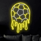 schmelzender Fußball LED-Neonschild für Wohnzimmer Sportbar