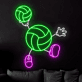 Volleyball Neon LED Wandlicht